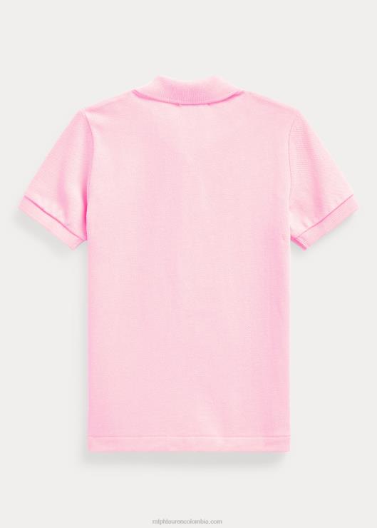 el icónico polo de malla niños rosa carmelo Ralph Lauren 2XR2V5704