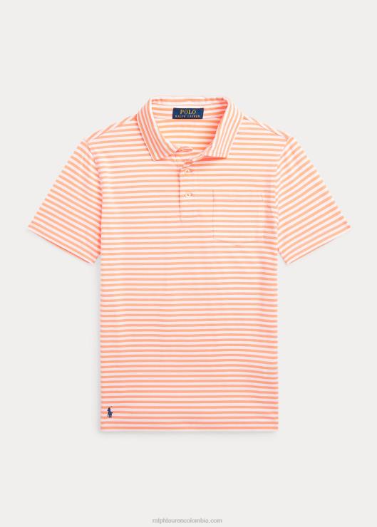 playera tipo polo a rayas niños naranja claro/blanco Ralph Lauren 2XR2V6084