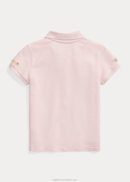 playera tipo polo con diseño de conejitos niños toque de rosa Ralph Lauren 2XR2V6731