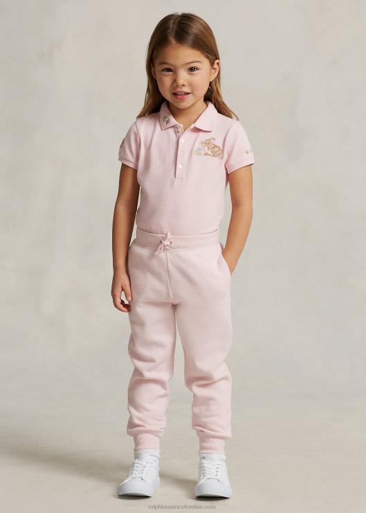 playera tipo polo con diseño de conejitos niños toque de rosa Ralph Lauren 2XR2V6731