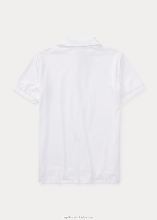 playera tipo polo de punto de alto rendimiento niños blanco Ralph Lauren 2XR2V6316