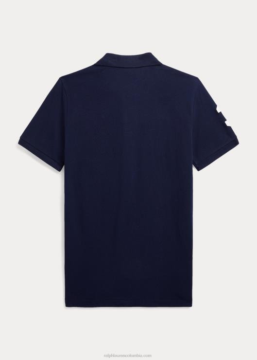 polo de malla de algodón club náutico niños marina de crucero Ralph Lauren 2XR2V6157