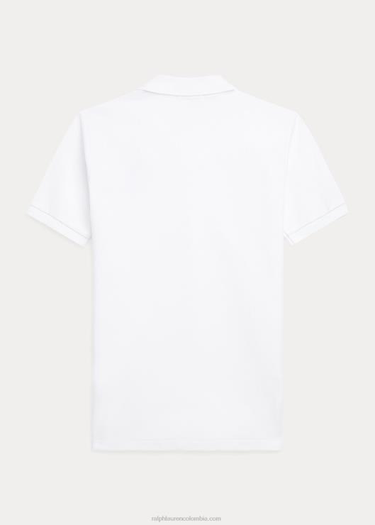 polo de malla de algodón con osito niños blanco Ralph Lauren 2XR2V6638