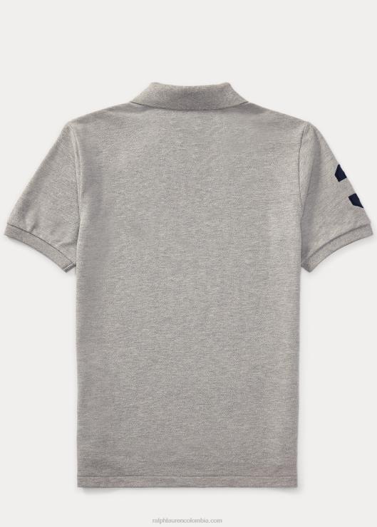 polo de malla de algodón con pony grande niños y sobre brezo Ralph Lauren 2XR2V6061