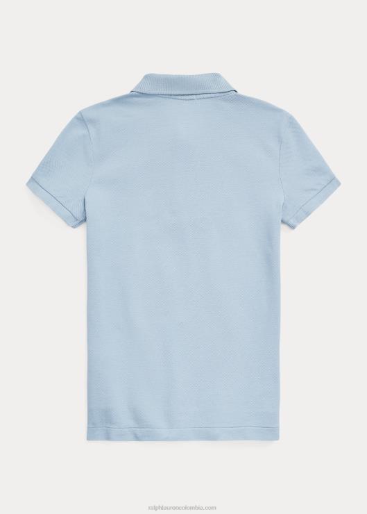 polo de malla de algodón floral niños finca azul Ralph Lauren 2XR2V7089