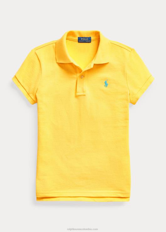 polo de malla de algodón niños aleta amarilla Ralph Lauren 2XR2V6985