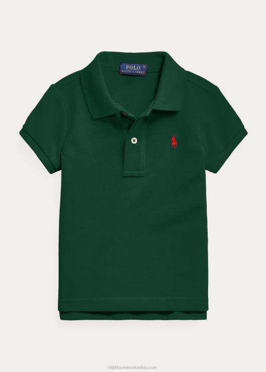 polo de malla de algodón niños brezo verde universitario Ralph Lauren 2XR2V6749