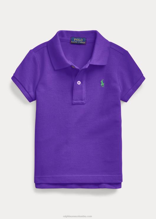 polo de malla de algodón niños chalé morado Ralph Lauren 2XR2V6740