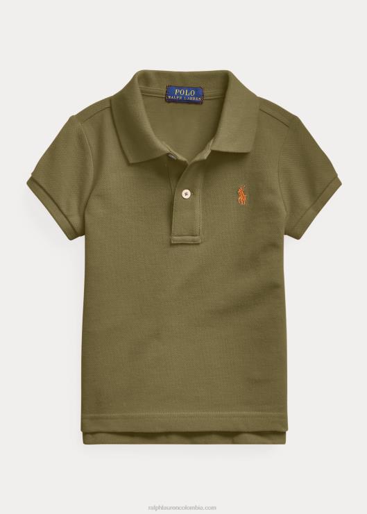 polo de malla de algodón niños dosel de oliva Ralph Lauren 2XR2V6765
