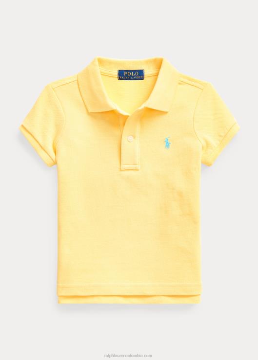 polo de malla de algodón niños maíz amarillo Ralph Lauren 2XR2V6754