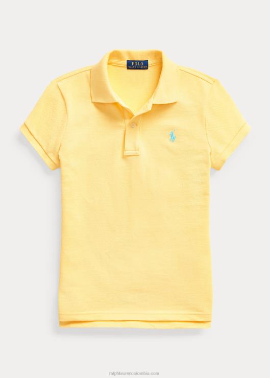 polo de malla de algodón niños maíz amarillo Ralph Lauren 2XR2V6996