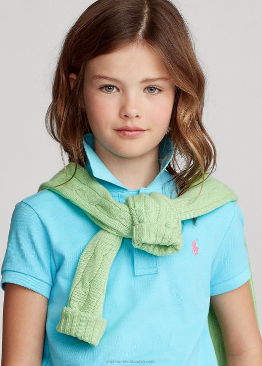 polo de malla de algodón niños nova turquesa Ralph Lauren 2XR2V7000