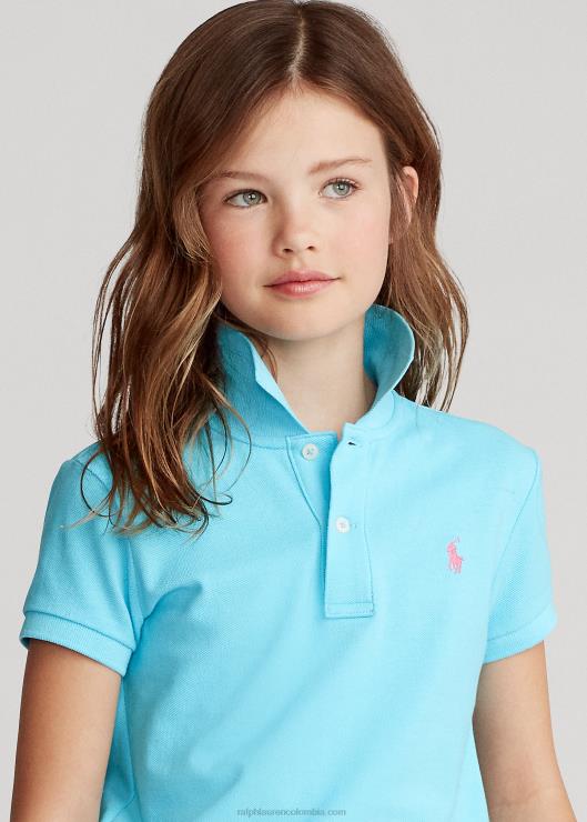 polo de malla de algodón niños nova turquesa Ralph Lauren 2XR2V7000