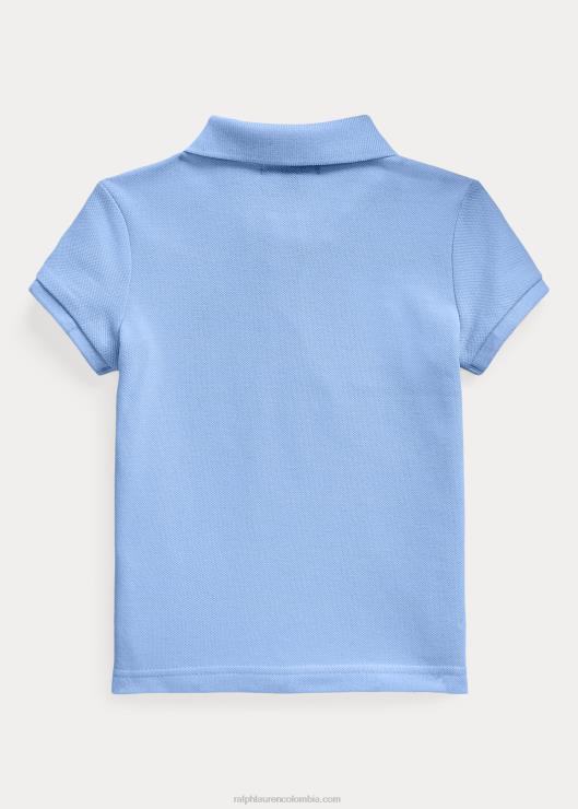 polo de malla de algodón niños puerto isla azul Ralph Lauren 2XR2V6738