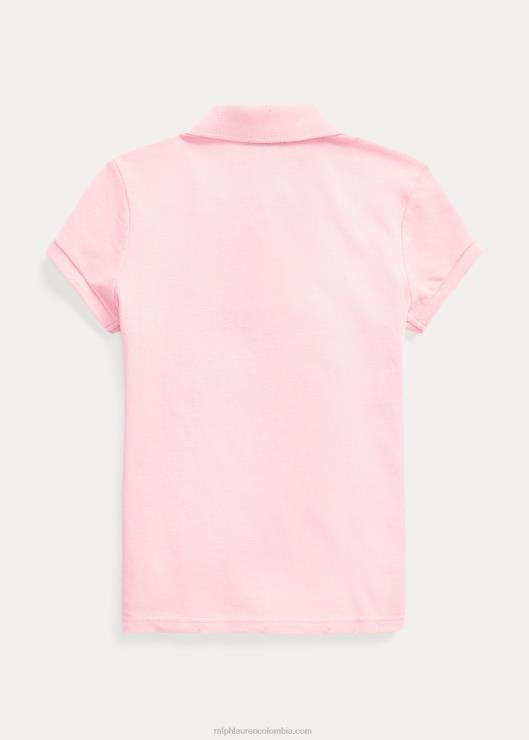 polo de malla de algodón niños rosa carmelo Ralph Lauren 2XR2V6980