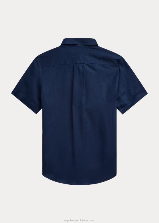 camisa de manga corta de lino niños Marina de Newport Ralph Lauren 2XR2V6589