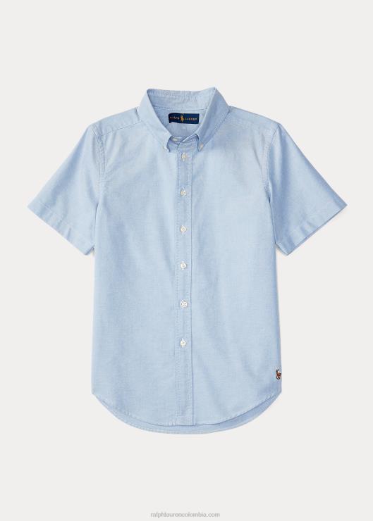 camisa de uniforme de algodón blake niños bsr azul Ralph Lauren 2XR2V6254