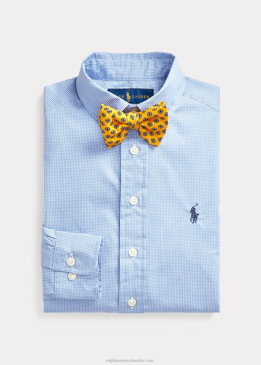 camisa de vestir slim fit de algodón vichy niños multi azul Ralph Lauren 2XR2V6072
