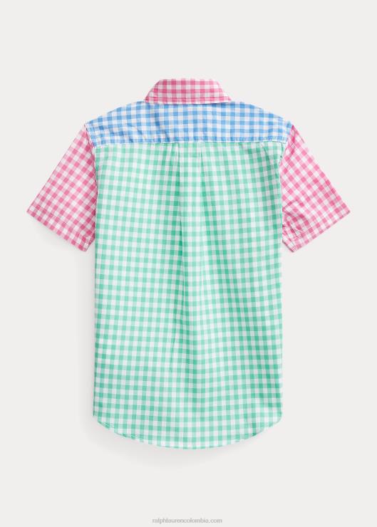 camisa divertida de popelina de manga corta niños camiseta divertida Ralph Lauren 2XR2V6418
