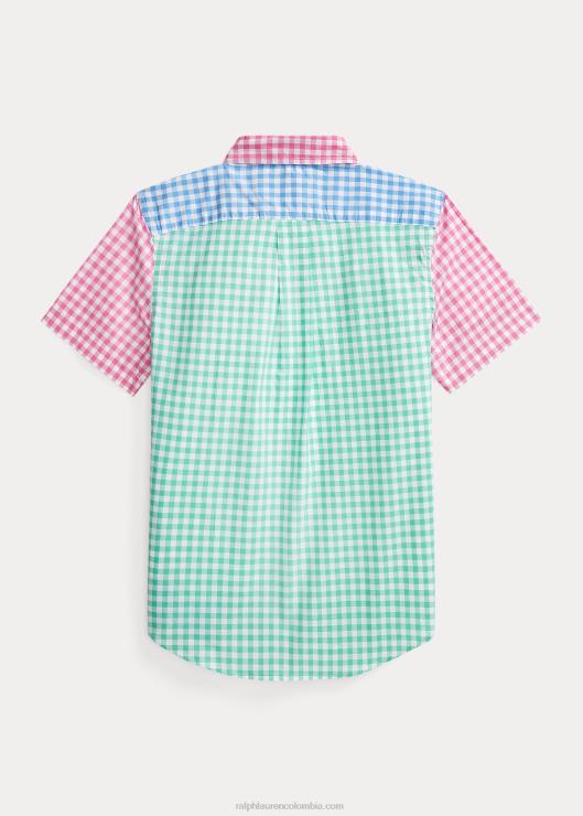 camisa divertida de popelina de manga corta niños camiseta divertida Ralph Lauren 2XR2V6600