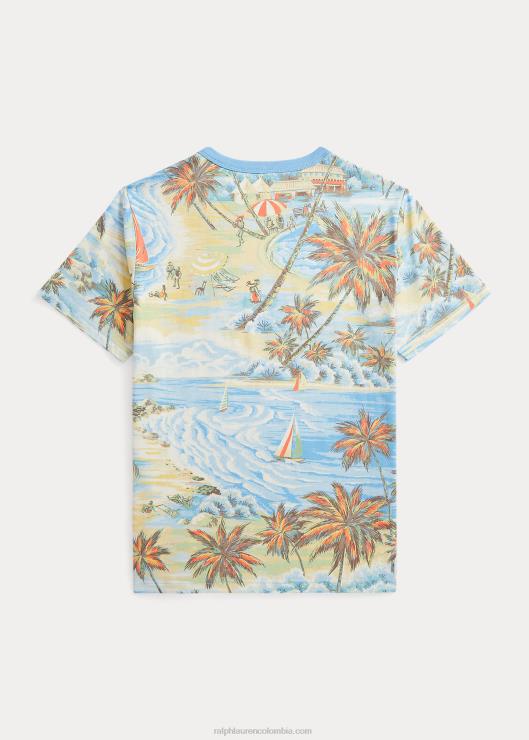 camiseta con estampado tropical niños bazar de la playa hawaiana Ralph Lauren 2XR2V6096