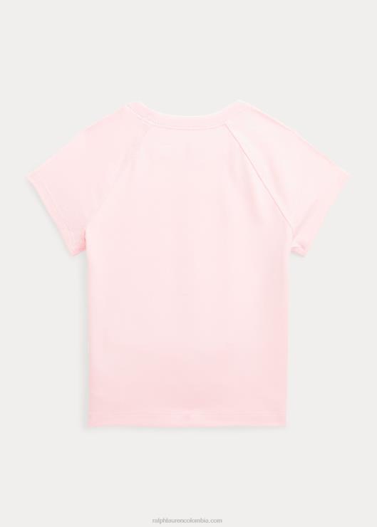 camiseta de jersey elástico niños rosa acacia Ralph Lauren 2XR2V7448