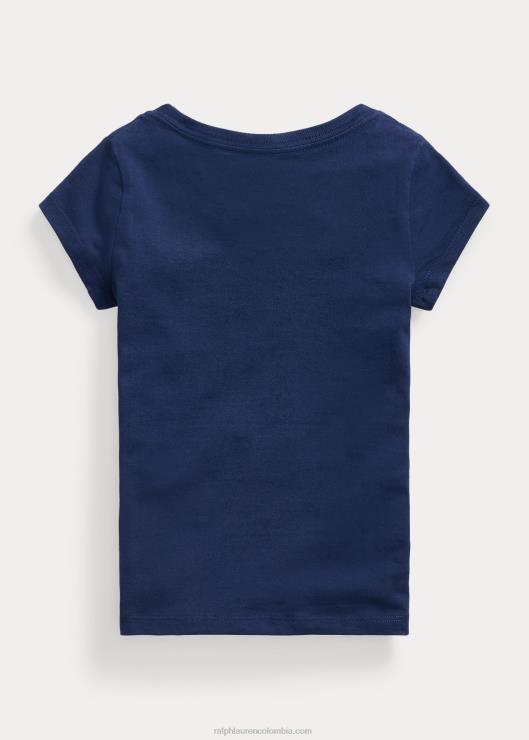 camiseta de punto de algodón niños Marina de Newport Ralph Lauren 2XR2V6904