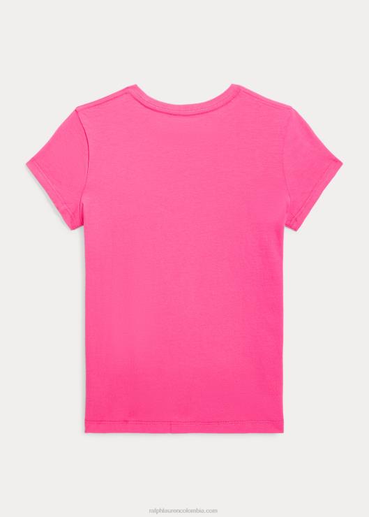 camiseta de punto de algodón niños rosa desierto Ralph Lauren 2XR2V7230