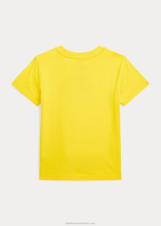 playera de jersey de algodón con logo niños limonada Ralph Lauren 2XR2V6433