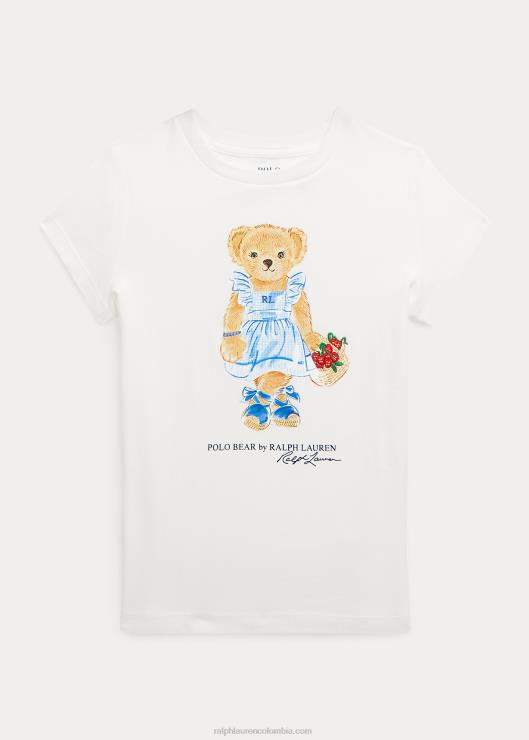 playera de jersey de algodón con osito de polo niños nevis Ralph Lauren 2XR2V6804