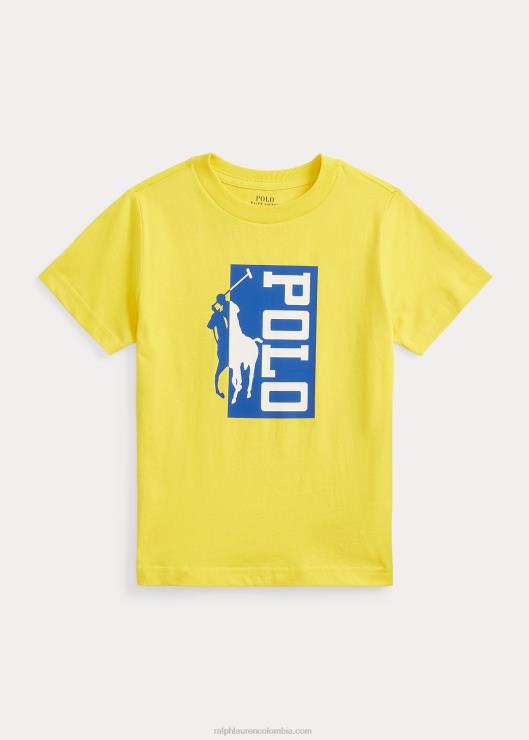 playera de jersey de algodón que cambia de color niños limonada Ralph Lauren 2XR2V9785