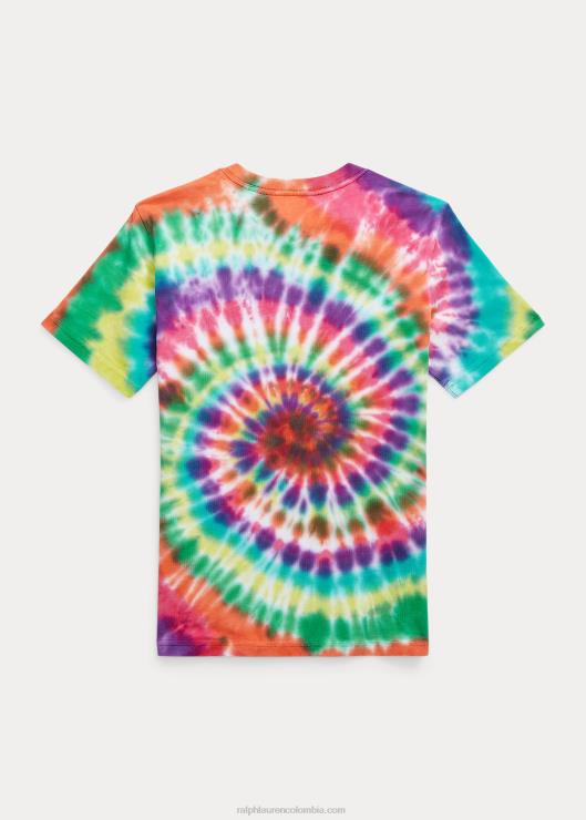 playera de jersey de algodón tie-dye niños teñido anudado del arco iris Ralph Lauren 2XR2V6128