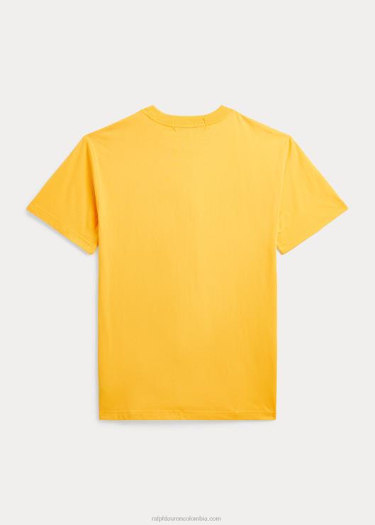 playera de polo sport de algodón niños tormenta amarilla Ralph Lauren 2XR2V6134