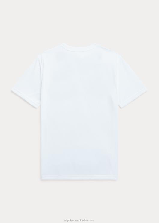 playera de punto con logo niños Ceramica Blanca Ralph Lauren 2XR2V6146