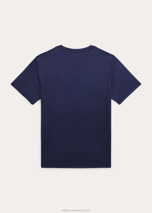 playera de punto con logo niños azul marino refinado Ralph Lauren 2XR2V6147