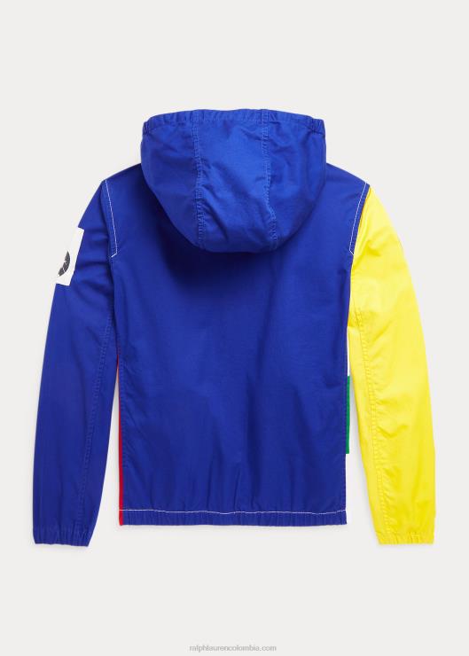 chamarra con capucha y diseño colour block niños bloques de colores múltiples Ralph Lauren 2XR2V5991