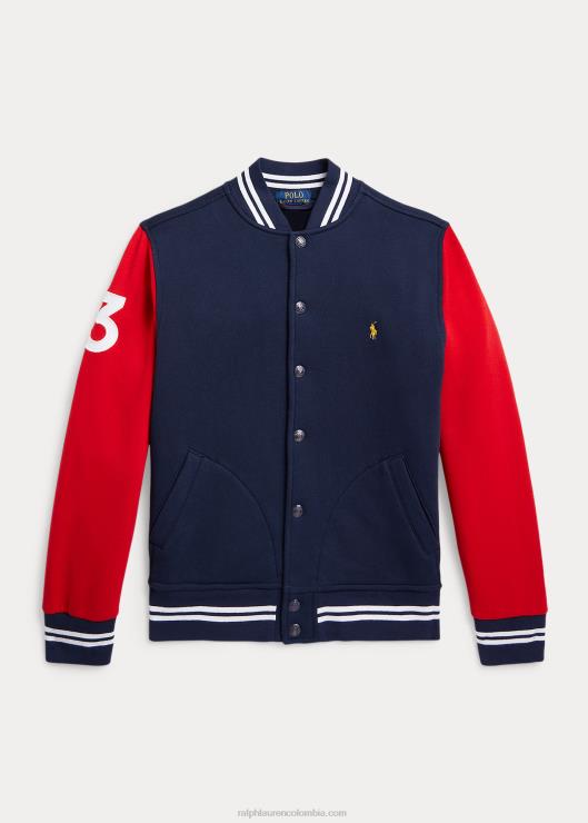 chamarra de béisbol con escudo niños marina de crucero Ralph Lauren 2XR2V5992