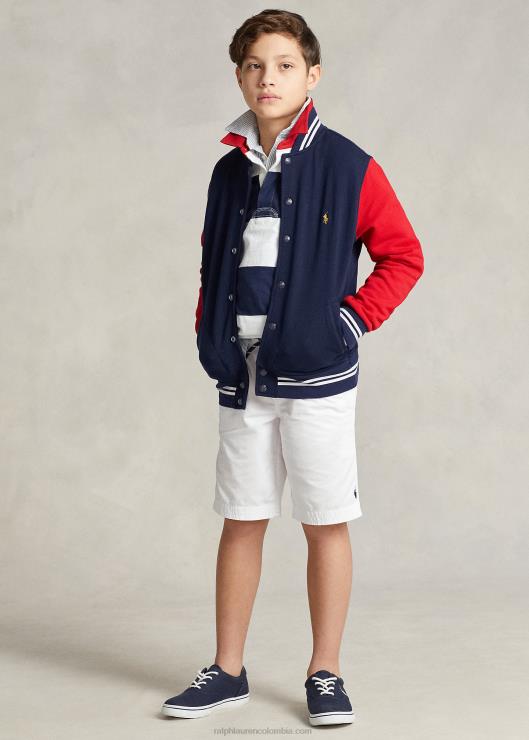 chamarra de béisbol con escudo niños marina de crucero Ralph Lauren 2XR2V5992