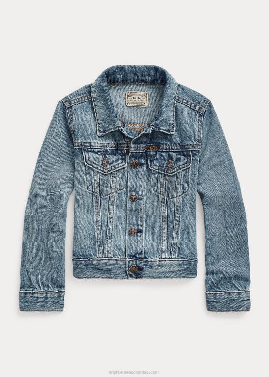 chamarra de camionero de mezclilla niños lavado de dafnie Ralph Lauren 2XR2V6917