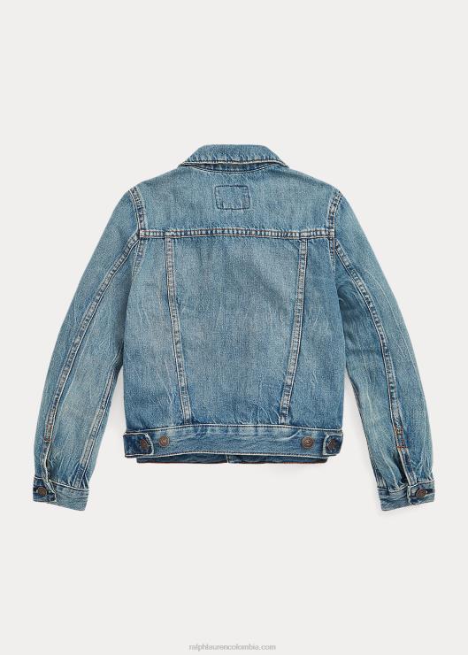 chamarra de camionero de mezclilla niños lavado de dafnie Ralph Lauren 2XR2V6972