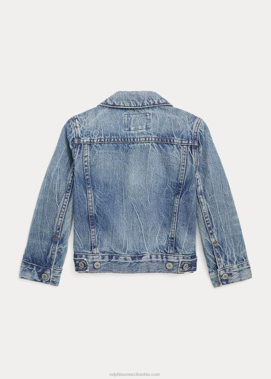 chamarra de camionero de mezclilla niños lavado de timmons Ralph Lauren 2XR2V6436