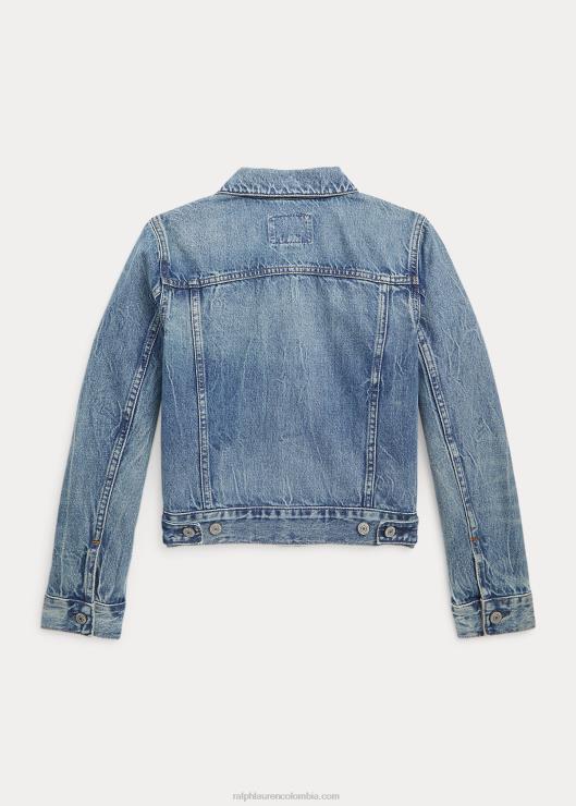 chamarra de camionero de mezclilla niños lavado de timmons Ralph Lauren 2XR2V6652