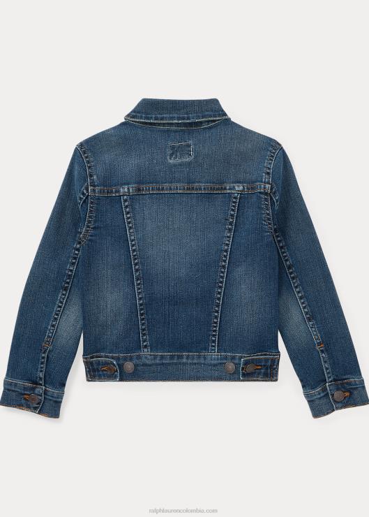 chamarra de camionero de mezclilla niños marcela lavado Ralph Lauren 2XR2V7484