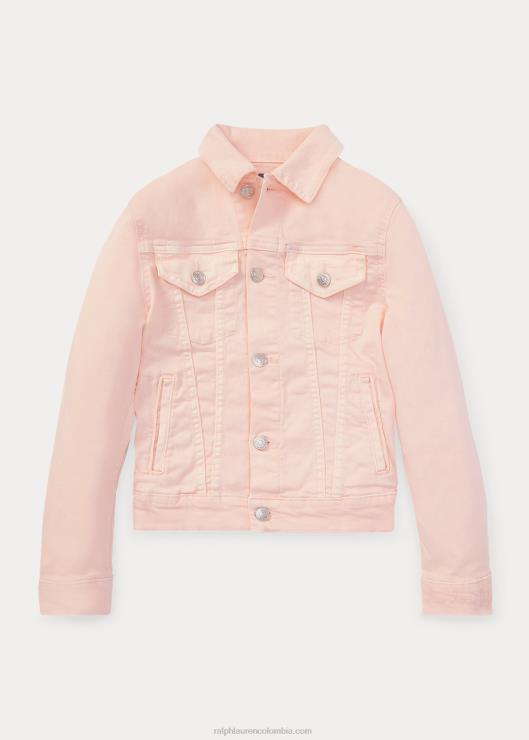 chamarra de camionero de mezclilla rosa pony niñosRalph Lauren 2XR2V7236