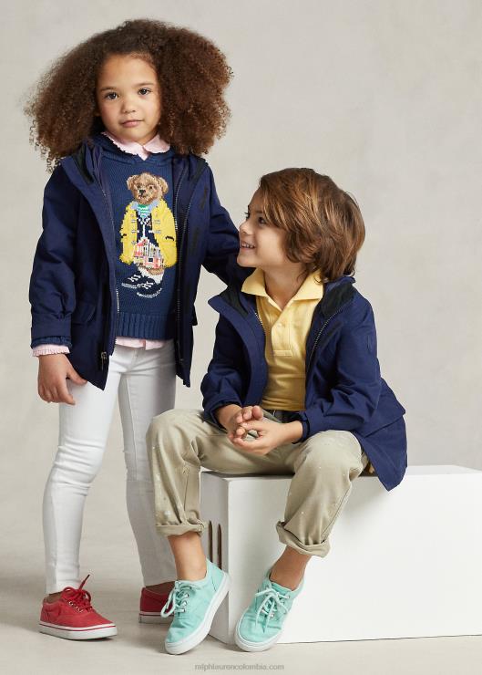 chamarra repelente al agua utilitaria p-layer 1 niños Marina de Newport Ralph Lauren 2XR2V5657