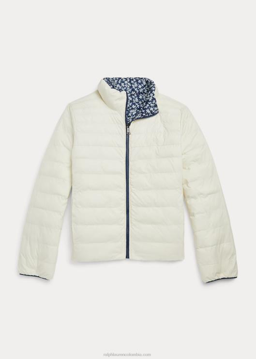 chamarra reversible p-layer 2 niños leche floral-hierba Ralph Lauren 2XR2V7617