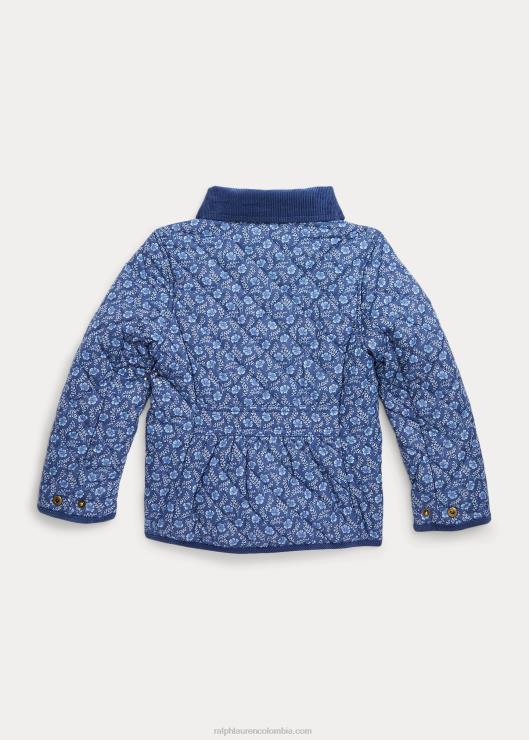 chaqueta militar acolchada resistente al agua niños delfina floral Ralph Lauren 2XR2V7408