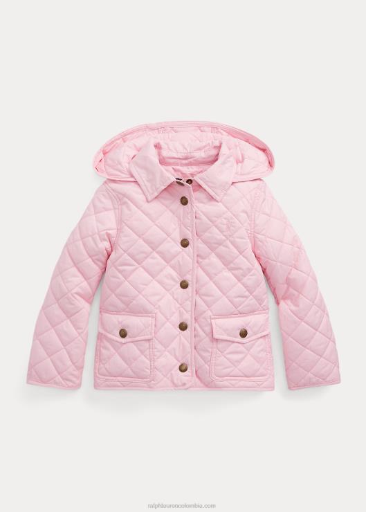 chaqueta militar acolchada resistente al agua niños rosa carmelo Ralph Lauren 2XR2V7370