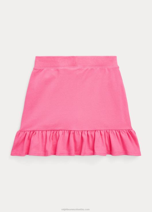 falda pantalón de malla elástica con volantes niños rosa desierto Ralph Lauren 2XR2V6971