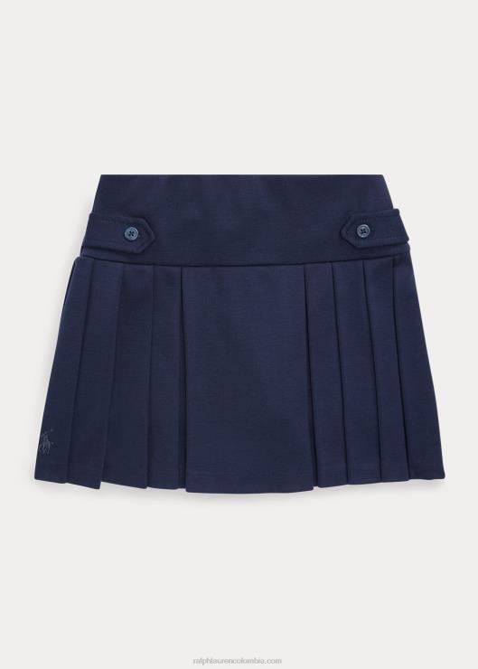 falda pantalón plisada niños azul marino Ralph Lauren 2XR2V7048